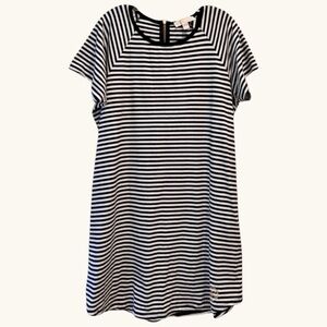✨ MICHAEL Michael KORS Black & White Dress  | Striped | Back Zipper